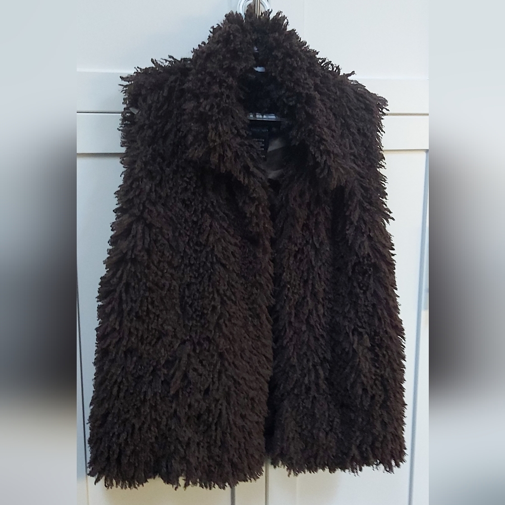 Katie Todd faux fur shaggy vest
